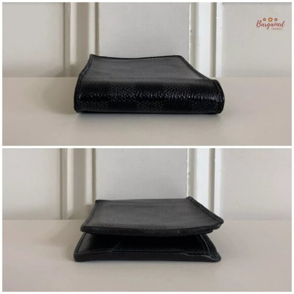 Authentic Louis Vuitton Gray/Black Damier Graphite Canvas Leather Multiple Walle - Picture 5 of 12